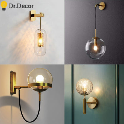 Modern Luxury LED Wall Light Living Room Decoration Bedroom Decor Wall Lamp Nordic Industrial Indoor Lighting Bath Corridor Lamp