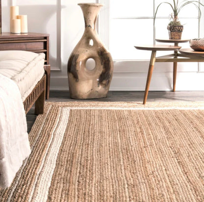 Lerma Jute Beige Area Rug - Hyggeh