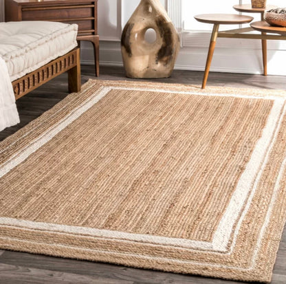 Lerma Jute Beige Area Rug - Hyggeh