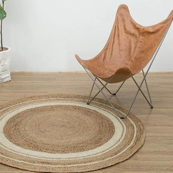 Natural Jute handmade knitted Carpet - Hyggeh