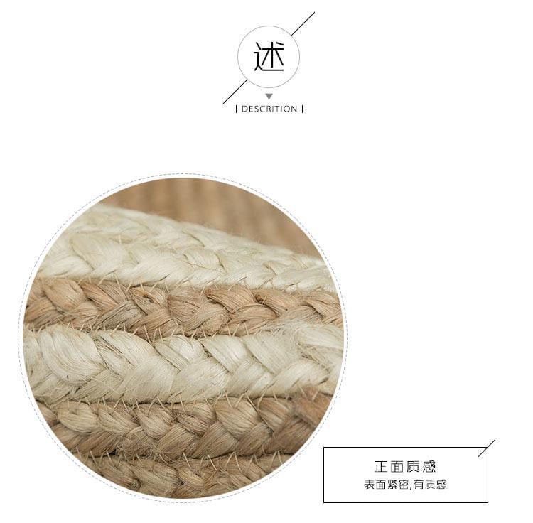 Natural Jute handmade knitted Carpet - Hyggeh