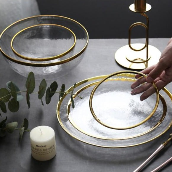 Hand-gilded European Glass Tableware - Hyggeh