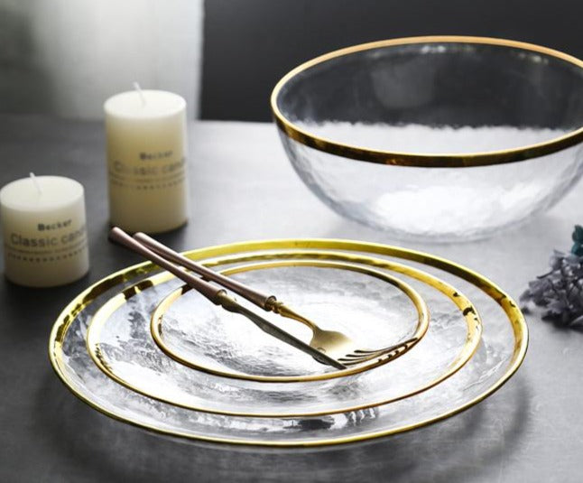 Hand-gilded European Glass Tableware - Hyggeh