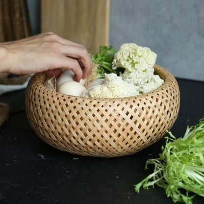 Bamboo Basket Kitchen Storage - Hyggeh