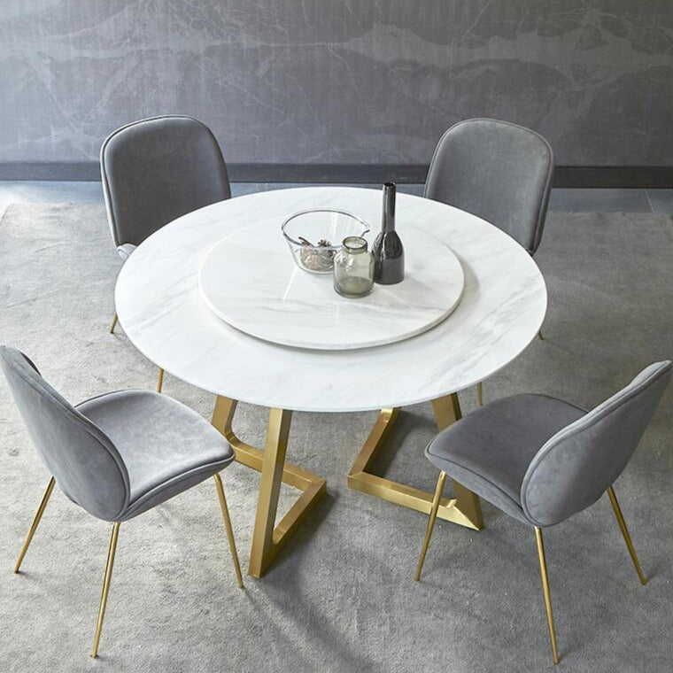 Nordic Marble Round Modern Table - Hyggeh