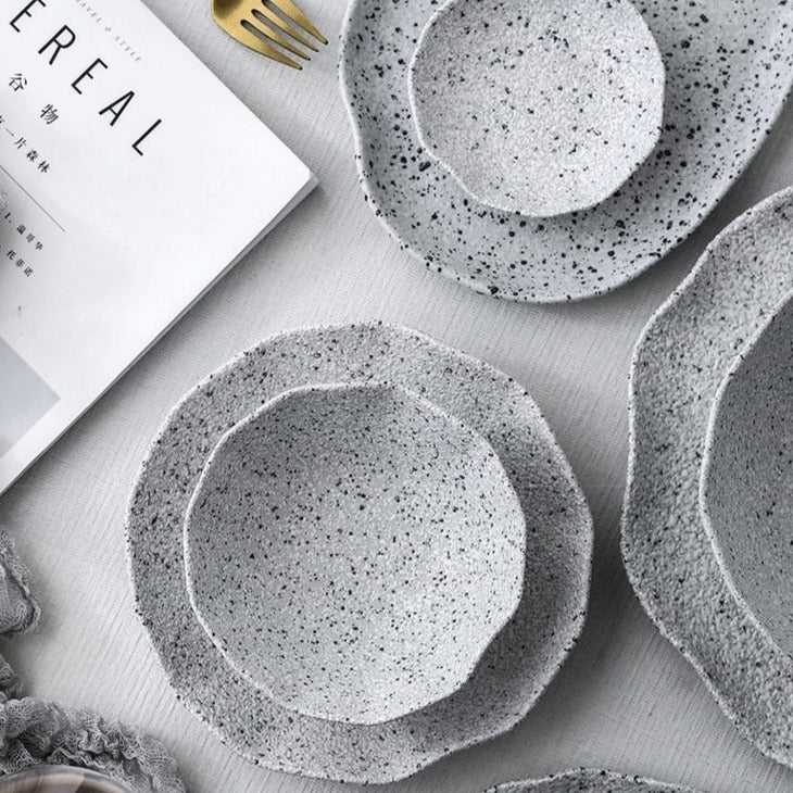 Pattern Ceramic Food Plate Tableware Dinner - Hyggeh