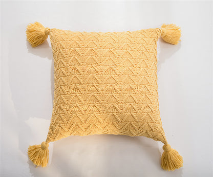 Soft Knit Cushion Solid Cover - Hyggeh