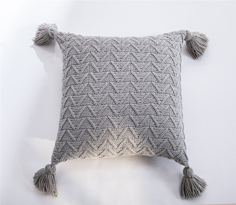 Soft Knit Cushion Solid Cover - Hyggeh