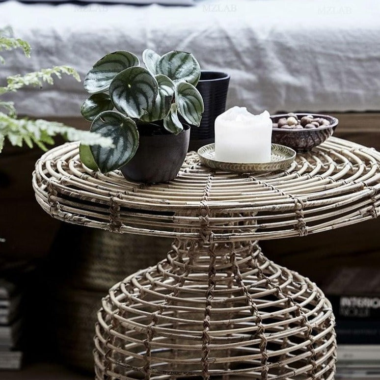 Nordic simple natural rattan coffee table - Hyggeh