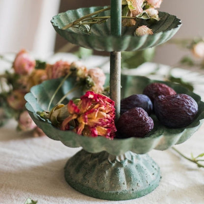 2-tiered Tray Antique Snack Plate - Hyggeh