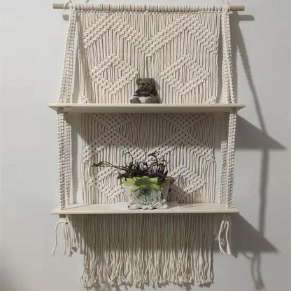 Handmade Macrame Knots Hanging Planter Basket - Hyggeh