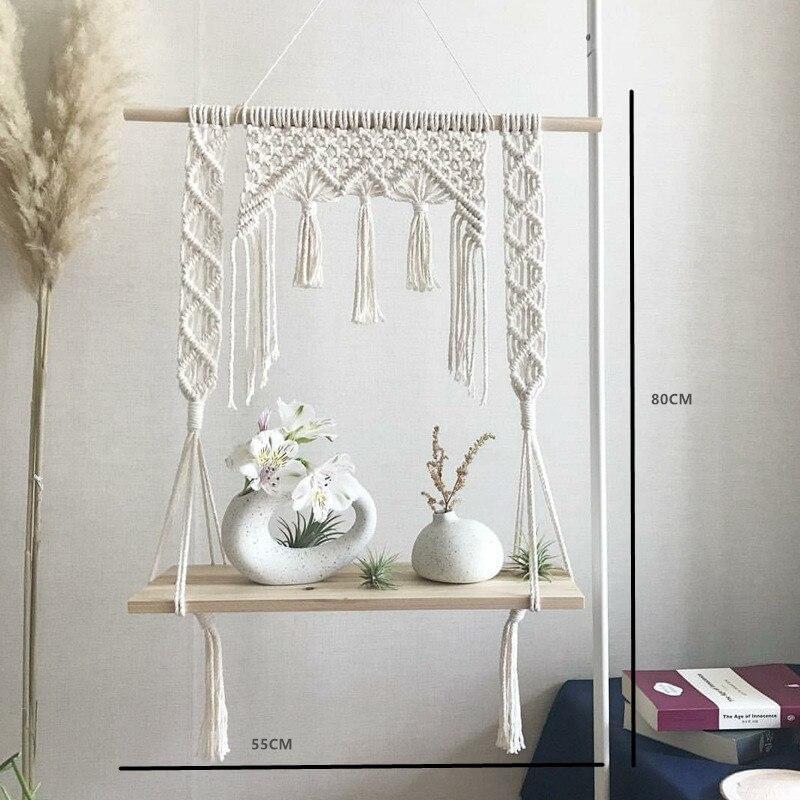 Handmade Macrame Knots Hanging Planter Basket - Hyggeh