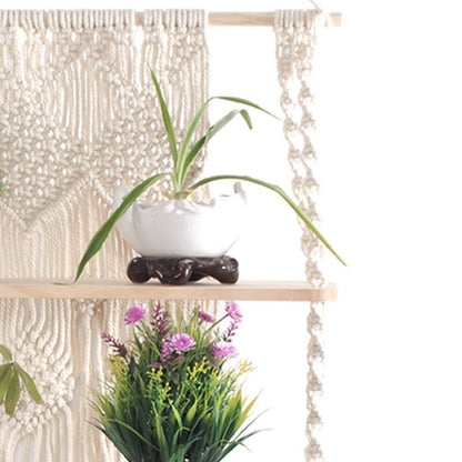 Handmade Macrame Knots Hanging Planter Basket - Hyggeh