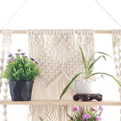 Handmade Macrame Knots Hanging Planter Basket - Hyggeh