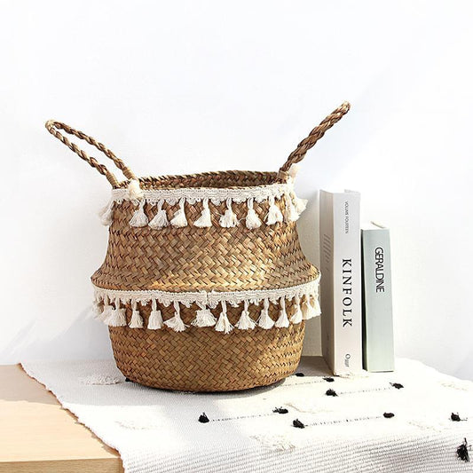 Vase Potted Woven Storage Basket - Hyggeh