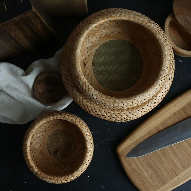 Bamboo Basket Kitchen Storage - Hyggeh