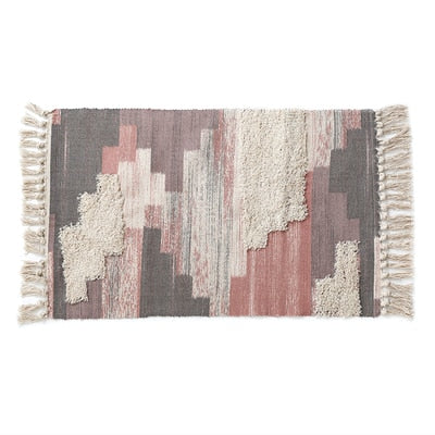 Hand Woven Kilim 100% Cotton Living Room Carpet - Hyggeh