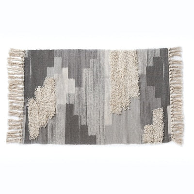 Hand Woven Kilim 100% Cotton Living Room Carpet - Hyggeh