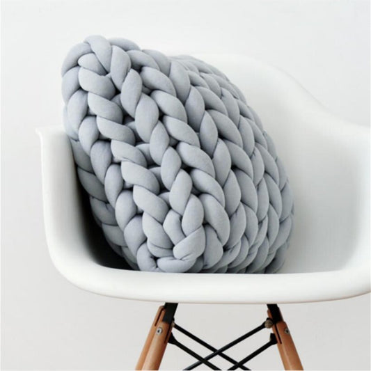 Handmade Chunky Wool Pillow Chair Cushion