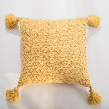 Soft Knit Cushion Solid Cover - Hyggeh