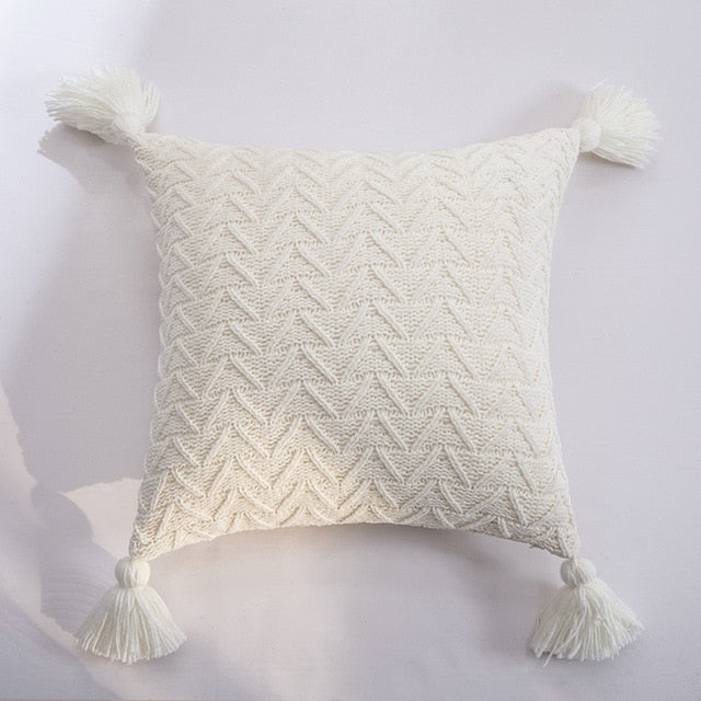 Soft Knit Cushion Solid Cover - Hyggeh