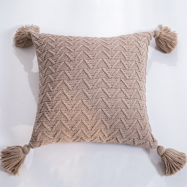 Soft Knit Cushion Solid Cover - Hyggeh