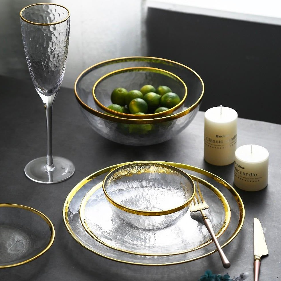 Hand-gilded European Glass Tableware - Hyggeh