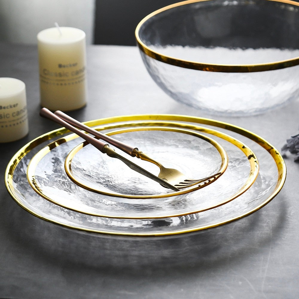 Hand-gilded European Glass Tableware - Hyggeh