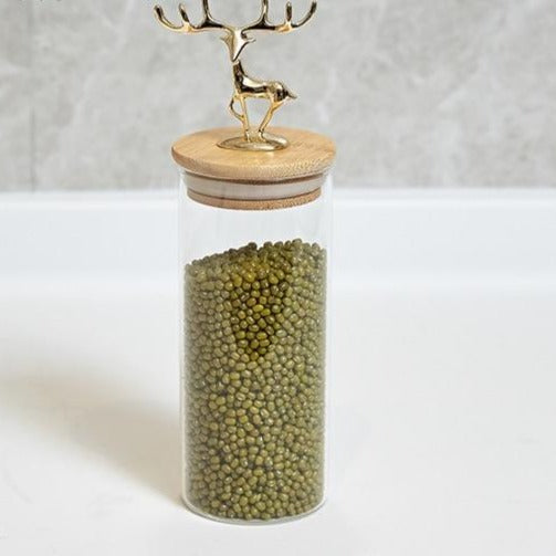 European Golden Deer Tea Candy Jar - Hyggeh