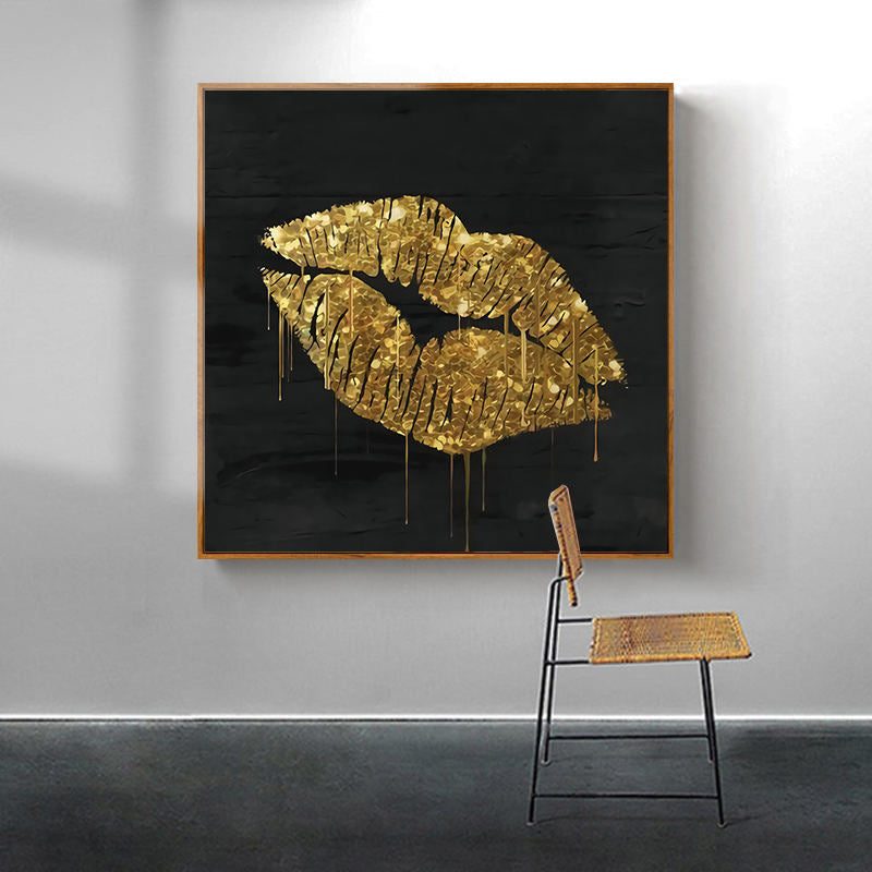 Abstract Amazon Gold Luxury Posters Nordic Canvas Art Painting - Hyggeh