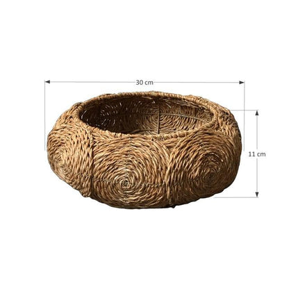 Handmade Woven Natural Plant Decorative Basket - Hyggeh