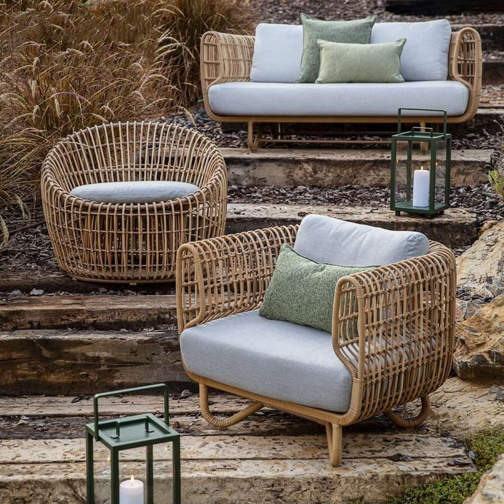 Wicker Hygge Ball Chair Natural Rattan - Hyggeh