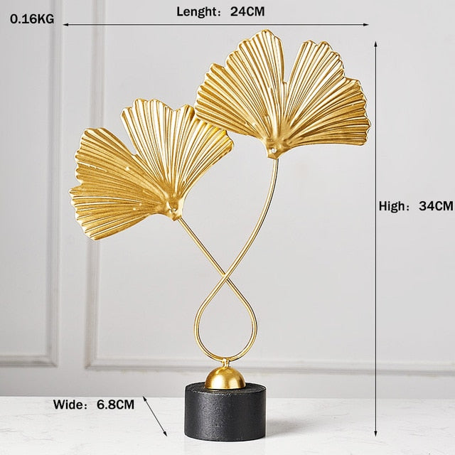 Nordic Table Gold Metal Art- Deco Accessories - Hyggeh