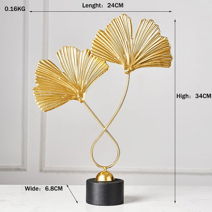 Nordic Table Gold Metal Art- Deco Accessories - Hyggeh