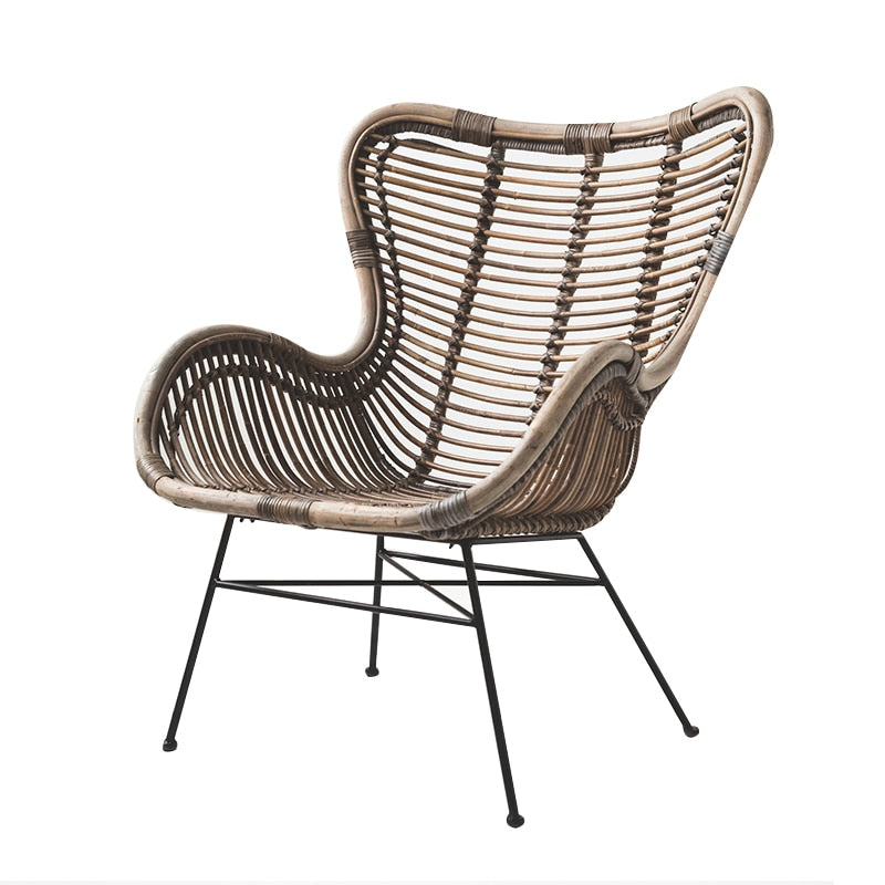 Retro Rattan Handmade Lounge Chairs - Hyggeh