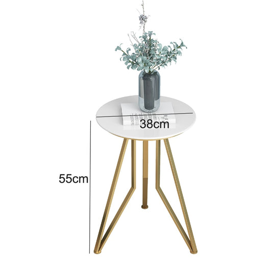 Nordic Marble Tripod Round Side Table - Hyggeh