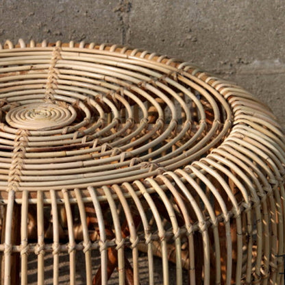 Round Rattan Hand-Woven Coffee Table - Hyggeh