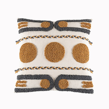 Boho Coffee Loop Tufted Cushion Cover - Hyggeh