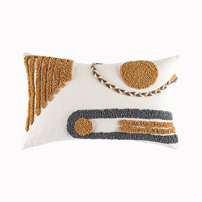 Boho Coffee Loop Tufted Cushion Cover - Hyggeh