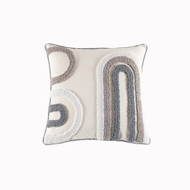 Boho Coffee Loop Tufted Cushion Cover - Hyggeh