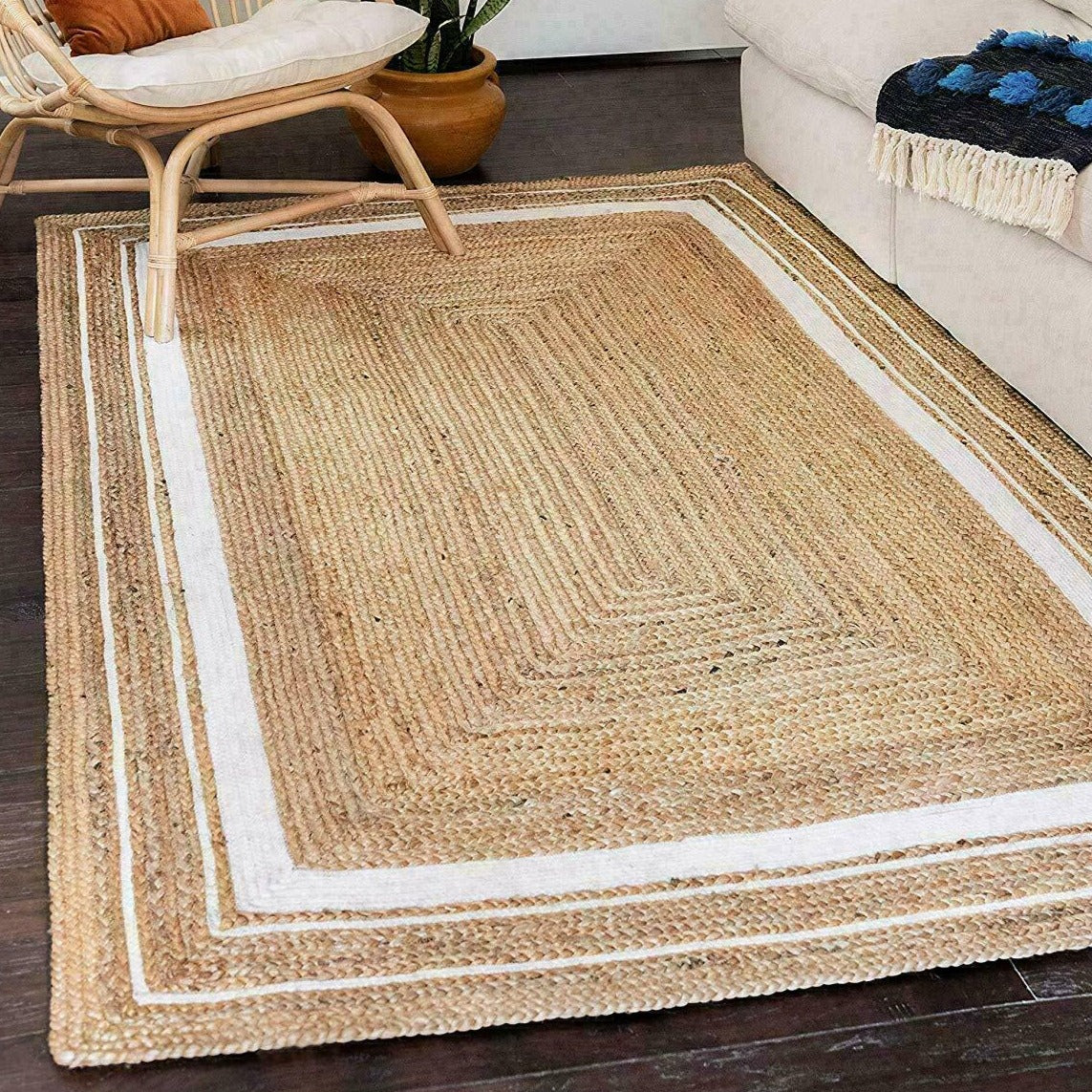 Lerma Jute Beige Area Rug - Hyggeh