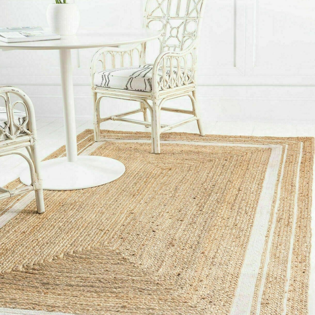 Lerma Jute Beige Area Rug - Hyggeh