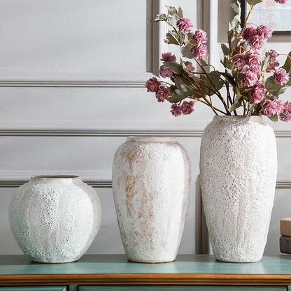 Modern Zen White Ceramic Handmade Flower Vase - Hyggeh