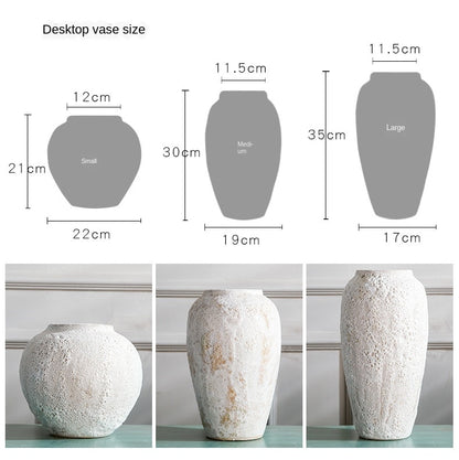 Modern Zen White Ceramic Handmade Flower Vase - Hyggeh