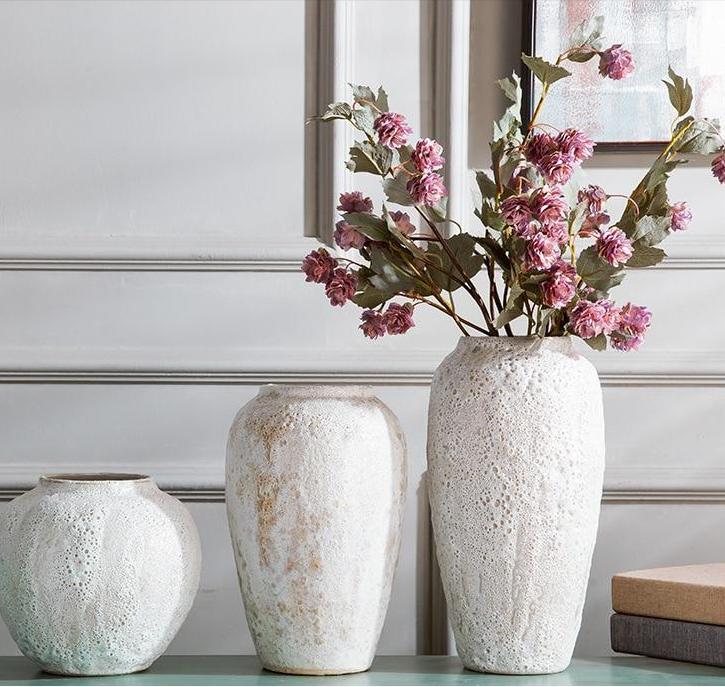 Modern Zen White Ceramic Handmade Flower Vase - Hyggeh