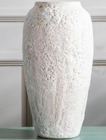 Modern Zen White Ceramic Handmade Flower Vase - Hyggeh