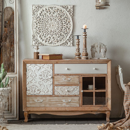 Retro Carved Console Table