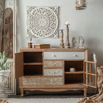 Retro Carved Console Table