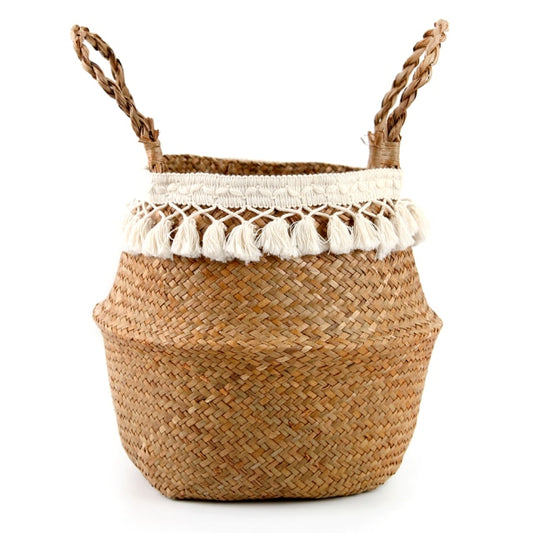 Potted Woven Storage Blank Basket