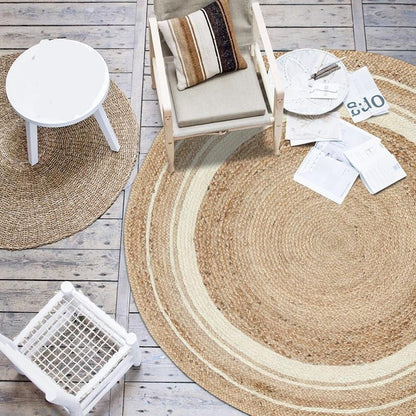 Natural Jute handmade knitted Carpet - Hyggeh